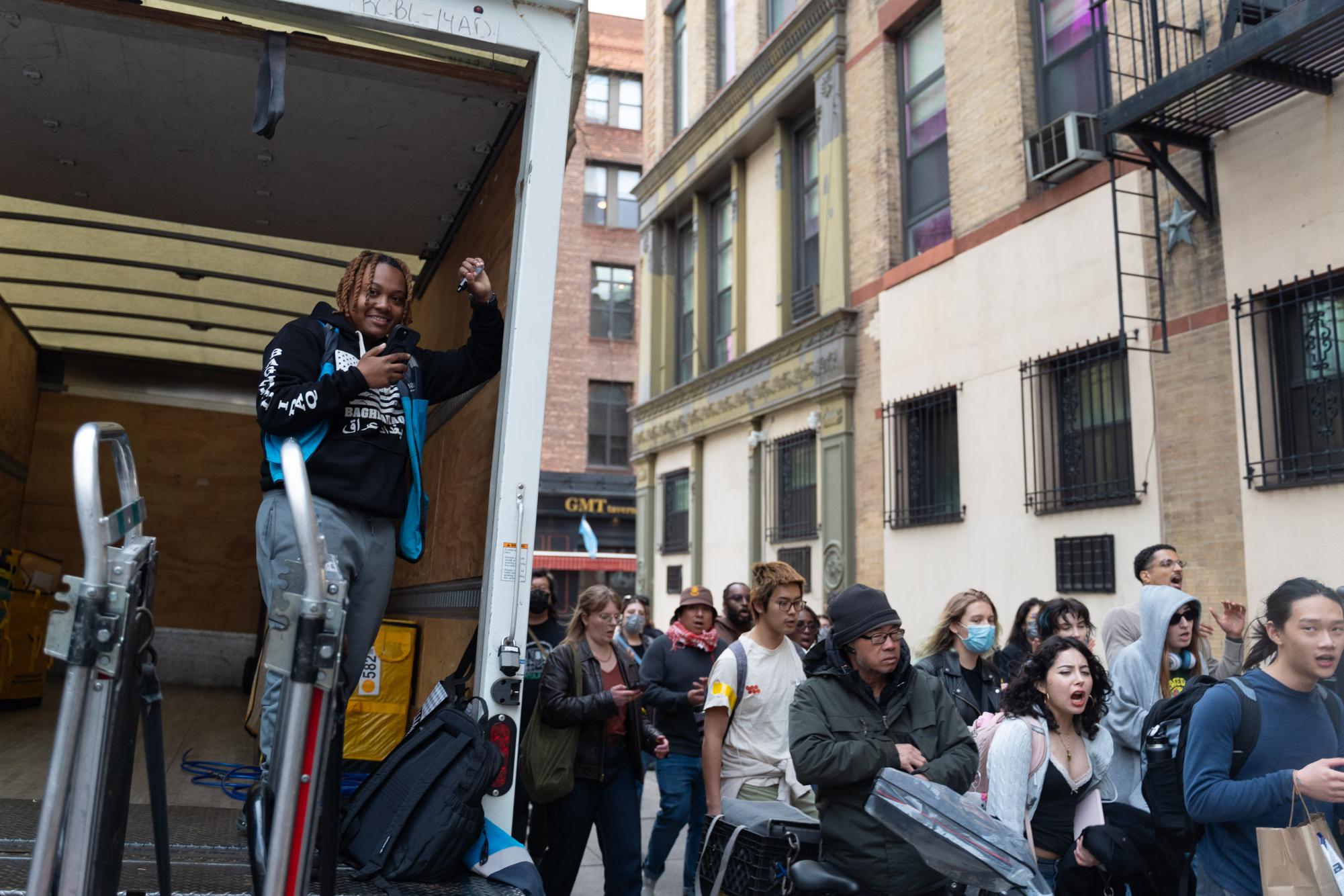 Dozens protest NYU response to College Republicans’ anti-immigration panel